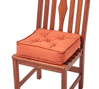(Terracotta) Cotton Dining Chair Booster Cushion
