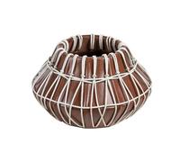 Decorative Vase KLUET Ceramic 22 cm Brown