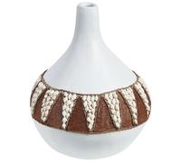 Decorative Vase SIMPANG Ceramic 33 cm White