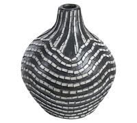 Decorative Vase KUALU Ceramic 35 cm Black
