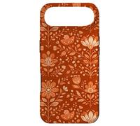 Terracotta Folk Floral Pattern Warm Earth Tone Design Case for iPhone Air