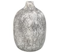 Beliani Flower Vase Vigo Ceramic 36 Cm Grey