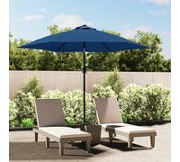 vidaXL Outdoor Parasol with Metal Pole 300 cm Azure, Blue