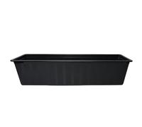 (Terracotta, L60cm x W18cm x H14cm) Window Box Flowerpot Planter Rectangle Long Plastic Pot Indoor Outdoor Plant