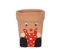 Terracotta Lady Plant Pot. Indoor Or Outdoor Use. Size Small (Dia) 11 Cm