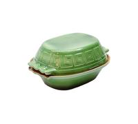 Terracotta Roman Pot for Slow Cooking, Glazed, Assorted Colours, 33x25x16cm, 4L Capacity