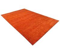 Terracotta Rug 100% Wool 170 x 240 cm Handwoven Orange Oriental Rug U1 (Dimensions: 70 x 140 cm)