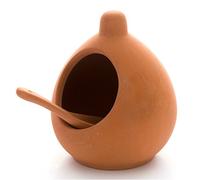 Terracotta Salt Pig & Spoon Set (Pack of 6)