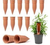 Terracotta Self Watering Spikes 24 Pack, Automatic Plant Waterer for Vacation Indoor Outdoor