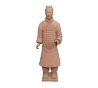 Terracotta Warrior Statue Ornament - Ancient Chinese Qin Dynasty Soldier Figurine, Resin Historical Sculpture, Desktop Decoration for Home, Office, Collector Display, Oriental Art Decor (E)