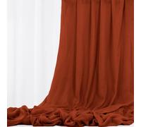 Terracotta Wedding Gauze Cheesecloth Fabric, 10 Yard Cheesecloth Arch Draping Ceiling Drape Table Runner Fabric, Rust DIY Cheesecloth for Table Runner Chair Sash Napkins Drape Wedding Decoration