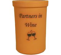 Terracotta winecooler, Made in England, Partners in Wine by Henry Watson.