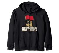 Terraforming Mars Space Exploration Mars Colonization Zip Hoodie