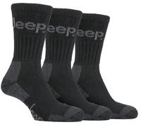 Terrain Boot Socks, Black 3 Pack - JEEP