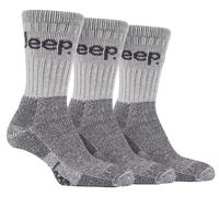 Terrain Boot Socks, Grey 3 Pack - JEEP