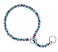 Terrain D.O.G. Laced Chain Slip Collar, 26-inch x 3.9 mm, Teal/Purple