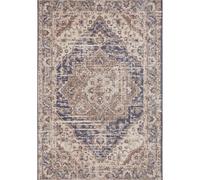 Terrain Designer Shortpile Cream Blue Rug - 80X120 cm