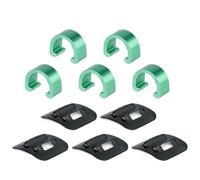 Terrain Mountain Bike Hose Guide Clamp Tool Easy Mounting Not Erosion Shifts Cable Brackets for Riding General Bike Cable Holder Metal+Plastic