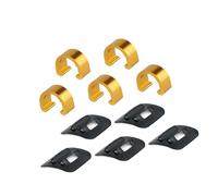 Terrain Mountain Bike Hose Guide Clamp Tool Easy Mounting Not Erosion Shifts Cable Brackets for Riding General Bike Cable Holder Metal+Plastic