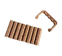 Terrain Texture Roller Set for Clay Sculpting, 8 Patterned Rollers with Handle, 4 Inch Embossing Tools for Tabletop Terrain and Scenic Boards Hand Press Roller Tabletop Accessory