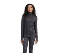 Terramar Women's Cloud Nine 4-Way Stretch Brushed Turtle Neck Turtleneck Top, BlackBerry Melange, X-Small