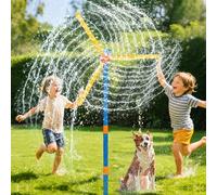 TERRAMUS 57" Windmill Water Sprinkler for Kids Summer Toys, Outdoor Toys for Toddlers, 360° Spinning Splash Water Toys, Backyard Games for Summer Fun, Gifts for Girls Boys Dogs & Garden Watering