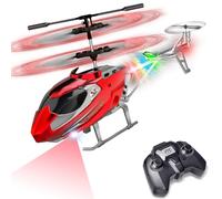 TERRAMUS Remote Control Helicopter for Kids, 2.4G Altitude Hold RC Helicopters with LED Light & Gyro, Radio Controlled Aircraft Indoor Toy with 3.5 Channel High Low Speed for Boys Beginner