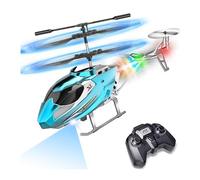 TERRAMUS Remote Control Helicopter for Kids, 2.4G Altitude Hold RC Helicopters with LED Light & Gyro, Radio Controlled Aircraft Indoor Toy with 3.5 Channel High Low Speed for Boys Beginner