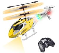 TERRAMUS Remote Control Helicopter for Kids,Altitude Hold RC Helicopters with Gyro LED Light,2.4GHz Radio Controlled Aircraft Indoor Toy with 3.5 Channel,High&Low Speed,Gift for Boys Beginner