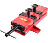 TerraNook 500kg Motorcycle Scissor Lift Jack, Heavy Duty Motorbike Lift with 45x42.5cm Platform, Adjustable Hydraulic Bike Jack for Motorcycle Repair & Maintenance, for Street, Off-Road