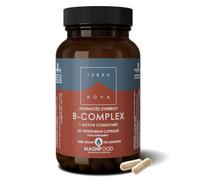 Terranova Advanced Synergy B Complex Vegan 50 Capsules, Coenzyme B Vitamins | Methylcobalamin B12, methylfolate, P5P B6, riboflavin 5-phosphate, NADH, CoQ10, magnesium & vit C, with reishi & ginseng