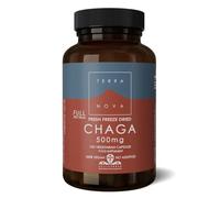 Terranova Chaga 500mg Full Spectrum (Fresh Freeze Dried-Organic) 100 Pack
