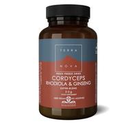 Terranova Cordyceps, Rhodiola & Ginseng Super-Blend Capsules 50 Pack