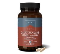 Terranova Glucosamine Boswellia & MSM Complex Vegan 50 Capsules | Vegetarian glucosamine HCl 500mg not shellfish, OptiMSM, boswellia serrata, turmeric & ginger, vit C & manganese