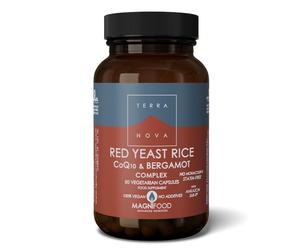 TERRANOVA Red Yeast Rice, CoQ10 & Bergamot Complex - 50 Capsules