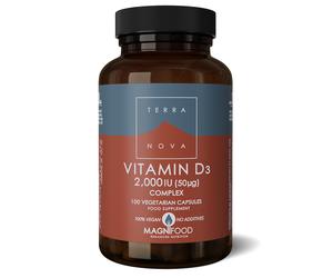 Terranova Vitamin D3 2000IU Complex - 100 Capsules