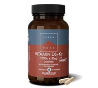 Terra Nova Vitamin D3 1000 IU with K2 100 µg – 50 Capsules
