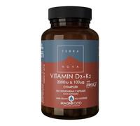 TERRANOVA Vitamin D3 + K2 Complex 2000 IU & 100mcg - 100 Vegicaps