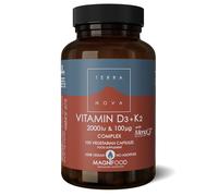 Terranova Vitamin D3 + K2 Complex - 2000iu & 100mcg - 100 Capsules