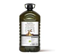 TERRAOLIVE Organic Extra Virgin Olive Oil, 5L PET | Olive varieties. Mild body. Ideal for cooking. From the Montes de Toledo, Spain. Made from recycled PET.