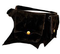 Terrapain Trading Fair Trade Hand Made Leather Funky Leather Bag Belt Bumbag Hippy Goth Emo