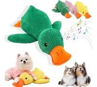 Terraphy Calming Duck Toy for Dogs,2026 New Upgraded Durable Plush Chew Toy for Dog Chew and Play,Soft Stuffed Plush Mellow Calming Pillow for Puppies and Small & Medium Dogs (Green, 25cmx 22cm)