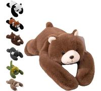 Terraphy Weighted Plush Animals, Hugging Pillow for Anxiety Relief & Sleep Support, Cute Soft Plush Toy Pillow, weighted animals for adults (Brown Bear, 65CM)
