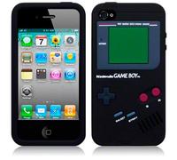 TERRAPIN IPHONE 4 / IPHONE 4S GAMEBOY STYLE SILICONE SKIN CASE/COVER/SHELL - BLACK