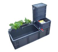 Terrapin Tank Kit with Care Guide Included Turtle Platform Stackable Design for Multi-Level Basking gray. 80 * 40 * 23CM