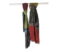 Terrapin Trading 2 x Vietnamese Hoa Binh Scarf - Student quality. Handwoven & Naturally Dyed 1.5m // 60 inch