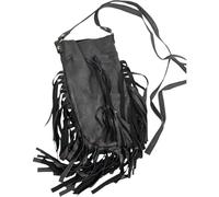 Terrapin Trading Black Fair Trade Native American Leather Pouch Medicine Bag