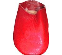 Terrapin Trading Fair Trade Moroccan Slippers/Babouche/Loafers 100% Traditional Moroccan Leather (38, Red)