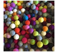 Terrapin Trading Fair Trade Nepal Wool Ball Felt Colourful Bright Contemporary Felt Balls 2Cm 20Mm / 1Cm / 100Mm