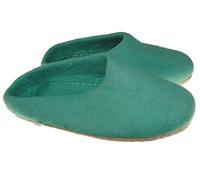 Terrapin Trading Wool Felt Slippers |Nepal | Handmade | Fair Trade | 14 Colours | 10 Sizes Mint Green